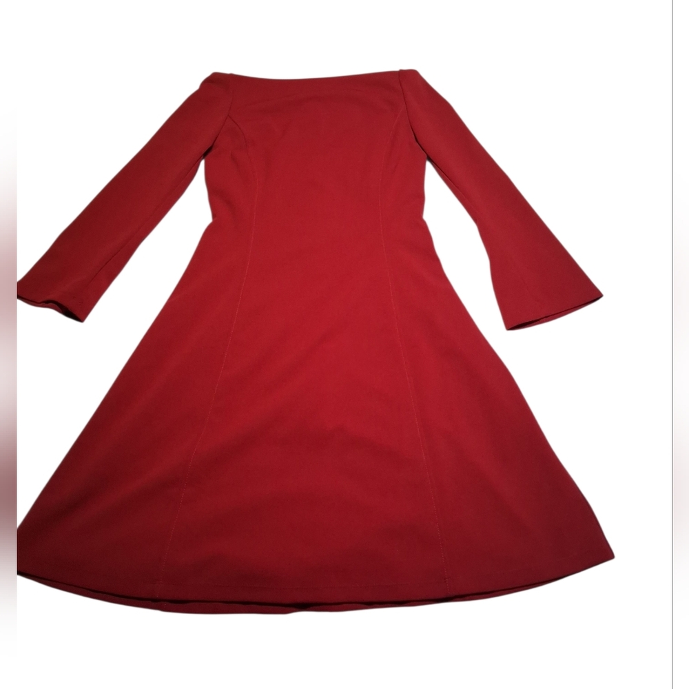 NWOT Lark & Ro Vibrant Red Off-Shoulder Cocktail Summer Party Dress Size 4